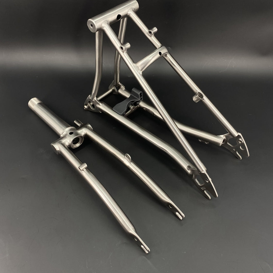 Pline Titanium Front &Rear Triangle Fork for 16”Brompton
