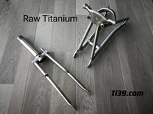 이미지를 갤러리 뷰어에 로드 , Titanium Front &Rear Triangle Fork for 16”Brompton - Ti39 Titanium For Brompton