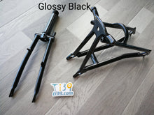 이미지를 갤러리 뷰어에 로드 , Titanium Front &Rear Triangle Fork for 16”Brompton - Ti39 Titanium For Brompton
