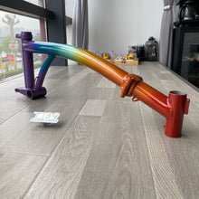 Charger l'image dans la galerie, Titanium main frame for Brompton & Custom Logo - Ti39 Titanium For Brompton