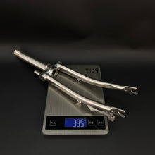 Load image into Gallery viewer, Titanium 74mm disk Front & 120mm disk Rear Triangle Fork for 16”Brompton