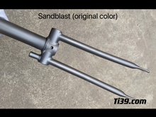 이미지를 갤러리 뷰어에 로드 , Titanium Front &Rear Triangle Fork for 16”Brompton