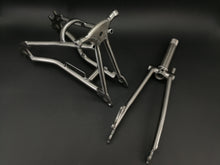 Load image into Gallery viewer, Titanium 100mm disk Front & 135mm disk Rear Triangle Fork for 16”Brompton
