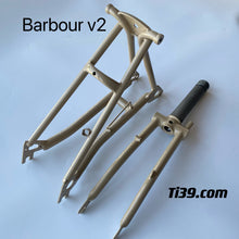 이미지를 갤러리 뷰어에 로드 , Titanium Front &Rear Triangle Fork for 16”Brompton