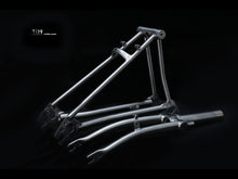 Load image into Gallery viewer, Pline Titanium Front &amp;Rear Triangle Fork for 16”Brompton
